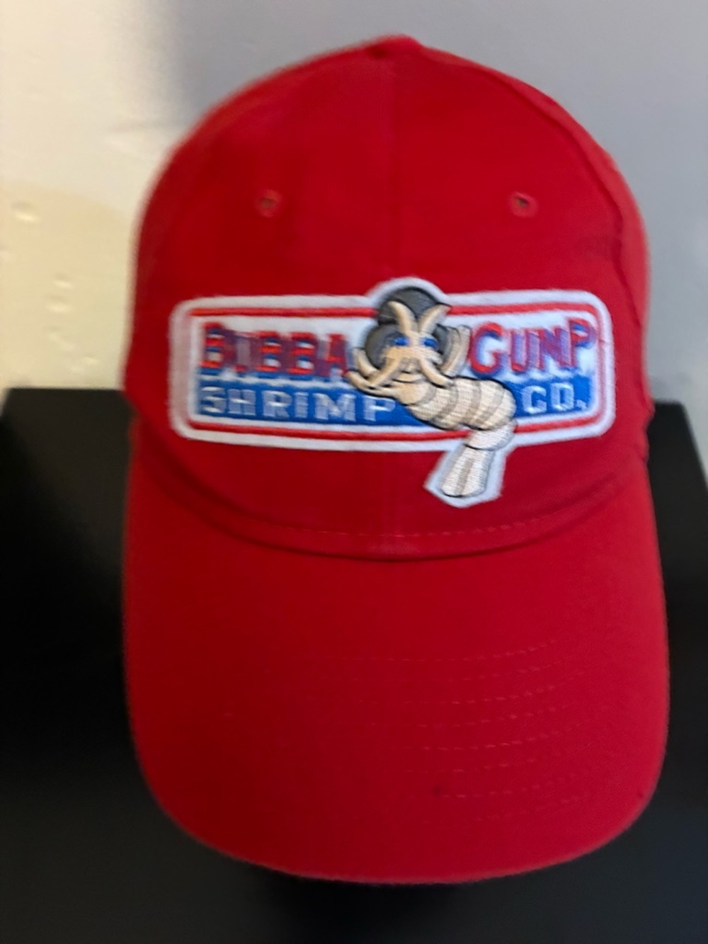 Forrest Gump Bubba Gump Shrimp Co. Red Logo Baseball Cap Hat 1994 Cotton Outdoor - Picture 5 of 7